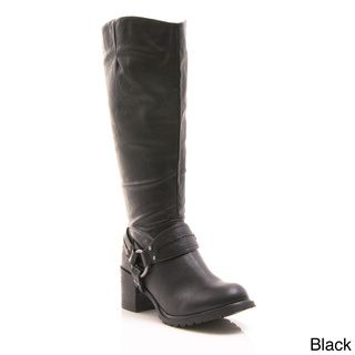 Gomax Women's 'Barn Yard 03' Block Heel Riding Boots Boots