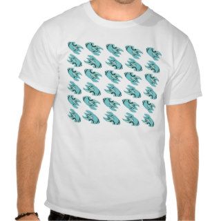 Rocketship Pattern T Shirt