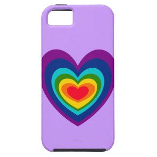 XX  Rainbow Heart Art Design iPhone 5 Cover