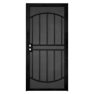 Unique Home Designs Arcada 32 in. x 80 in. Steel Black Outswing Security Door IDR06400322068