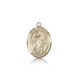 JewelsObsession's 14K Gold St. Richard Medal Pendants Jewelry