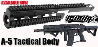 Trinity Paintball Tactical Body Kit for Tippmann A5 Paintball Gun, tippmann A5 Tactical Body, tippmann A 5 Body Kit, tippmann A5 Gun Tactical Shroud, tippmann A5 Quad Rail System, Tippmann A5 Paintball GUN Tactical Body Kit, Tippmann A 5 Paintball GUN Tact