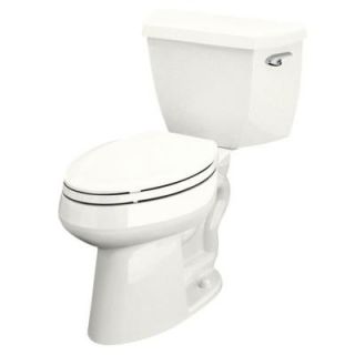 KOHLER Highline Classic Comfort Height 2 Piece 1.6 GPF Elongated Toilet in White K 3493 RA 0