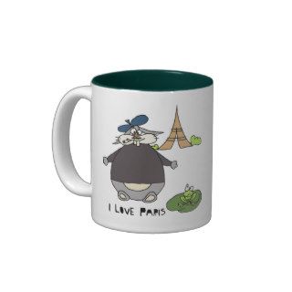 I Love Paris Bunny Coffee Cup Coffee Mug