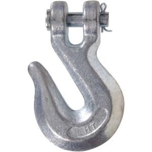 The Hillman Group 5/8 in. Zinc Plated Forged Steel Chain Hook with Grade 43 in Clevis Type Grab Hook (1 Pack) 321996.0