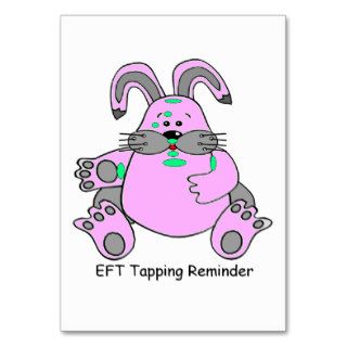 EFT Childrens' Tapping Reminder Pink Bunny Card Business Card Templates