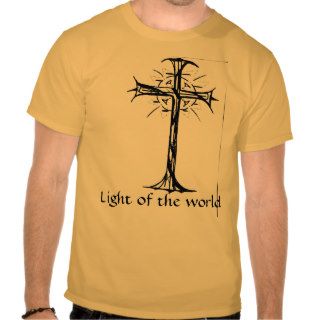 Light of the world (cross) tee shirt