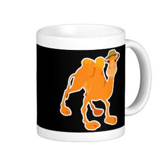 silly camel wearing hat coffee mug