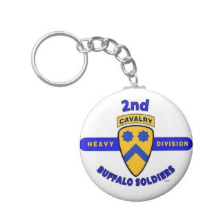 2ND HEAVY CAVALRY DIVISION "BUFFALO SOLDIERS" KEYCHAIN
