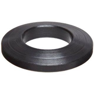 12L14 Carbon Steel Type B Flat Washer, Black Oxide Finish, Meets ANSI B18.22.1, #0 Hole Size, 0.531" ID, 1.125" OD, 0.188" Nominal Thickness, Made in US