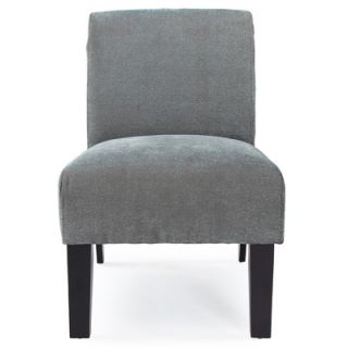 DHI Deco Solid Fabric Slipper Chair AC DE LC023 D Color Blue