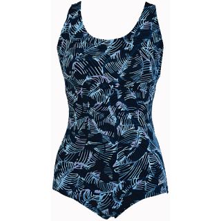 Dolfin Womens Conservative Lap Suit Prints   Size 16, Bali Slate (60553 456 