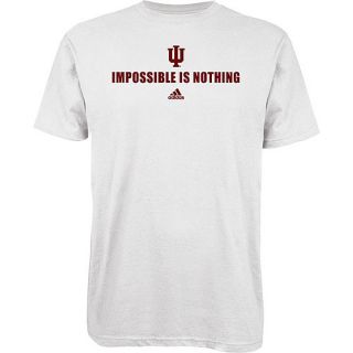 adidas Mens Indiana Hoosiers Impossible Is Nothing T Shirt   Size Large,