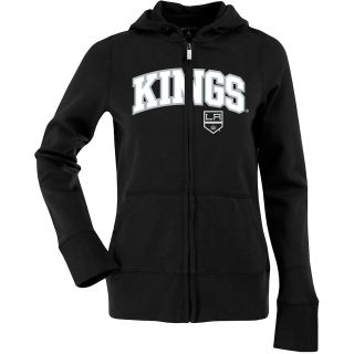 Antigua Womens Los Angeles Kings Signature Hood Applique Full Zip Sweatshirt  