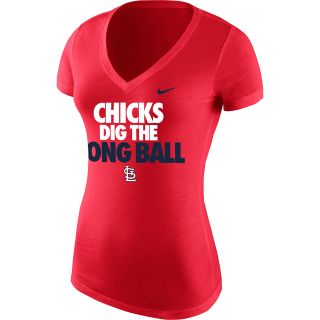 NIKE Womens St. Louis Cardinals Chicks Dig The Long Ball Short Sleeve T 