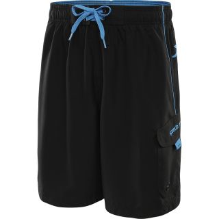 SPEEDO Mens Marina Volley Swim Trunks   Size 2xl, Black/blue