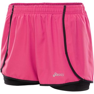 ASICS Womens Diana Core Running Shorts   Size XS/Extra Small, Pink Glo