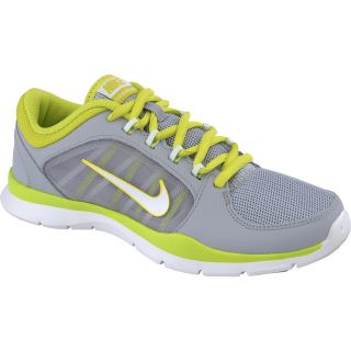 NIKE Womens Flex Trainer 4 Running Shoes   Size 12, Grey/white