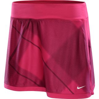 NIKE Womens Printed Border Tennis Skirt   Size XS/Extra Small, Fireberry/white