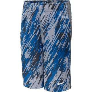 NIKE Boys Fly Rain Camo Shorts   Size XS/Extra Small, Military Blue/grey