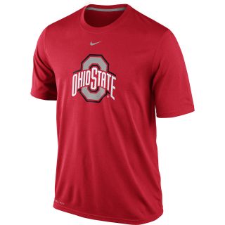 NIKE Mens Ohio State Buckeyes Dri FIT Logo Legend Short Sleeve T Shirt   Size