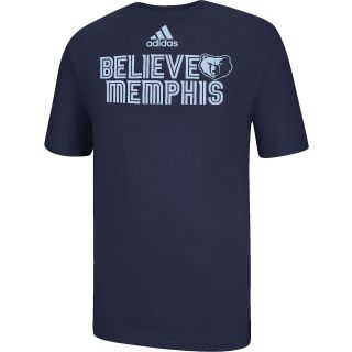 adidas Mens Memphis Grizzlies Believe Memphis Short Sleeve T Shirt   Size
