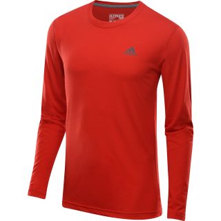 adidas Mens Clima Ultimate Long Sleeve T Shirt   Size Xl, Scarlet/shale