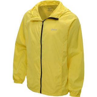 ASICS Mens Packable Jacket   Size Xl, Yellow/black