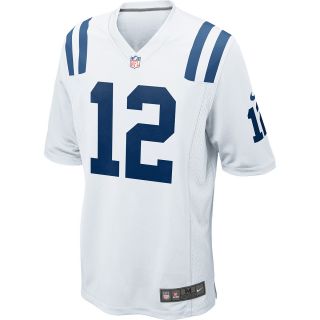 NIKE Mens Indianapolis Colts Andrew Luck Game White Jersey   Size Small, White