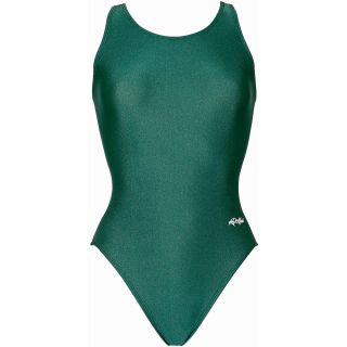 Dolfin Team Solid HP Back Swimsuit Womens   Size 38, Forest Green (7202L 585 