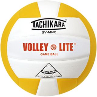 Tachikara Indoor Volleyball Lite, Gold/white (SVMNC.GDW)