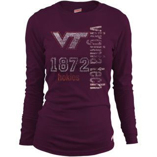 MJ Soffe Girls Virginia Tech Hokies Long Sleeve T Shirt   Maroon   Size Large,
