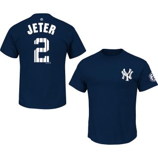 MAJESTIC ATHLETIC Mens New York Yankees Derek Jeter Home Name And Number T 
