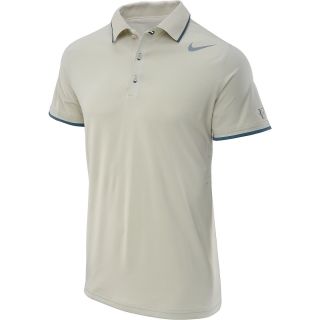 NIKE Mens Premier RF Short Sleeve Tennis Polo   Size Xl, Birch Heather/grey