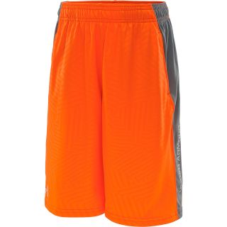 UNDER ARMOUR Boys UA Tech Shorts   Size Xl, Blaze Orange/steel