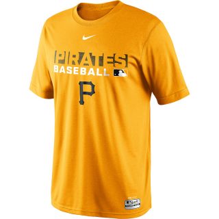 NIKE Mens Pittsburgh Pirates Dri FIT Legend Team Issue Short Sleeve T Shirt  