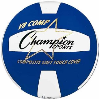 Champion Sports Comp Series Indoor Volleball, Blue/white (VB2BL)