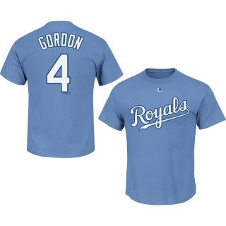 MAJESTIC ATHLETIC Mens Kansas City Royals Alex Gordon Player Name And Number
