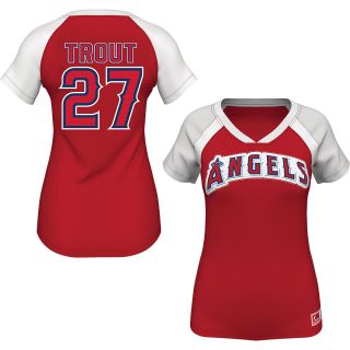 MAJESTIC ATHLETIC Womens Los Angeles Angels of Anaheim Mike Trout Forged Power