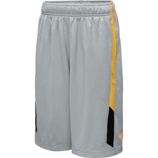 NIKE Boys Hoop Hazard Basketball Shorts   Size Small, Wolf Grey/orange