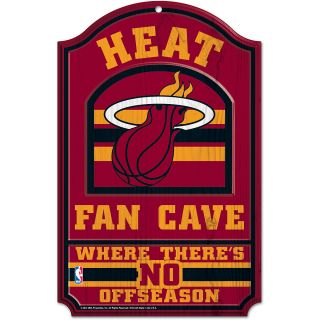 WINCRAFT Miami Heat 11x7 Inch Fan Cave Wooden Sign