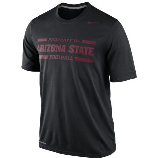 NIKE Mens Arizona State Sun Devils Practice Legend Short Sleeve T Shirt   Size