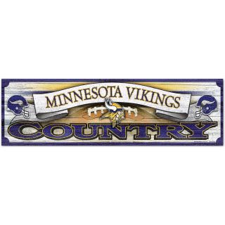 Wincraft Minnesota Vikings Country 9x30 Wooden Sign (50608013)