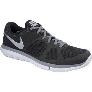 NIKE Mens Flex Run 2014 Running Shoes   Size 11, Black/grey/white
