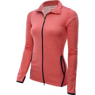NIKE Womens Knit Jacket   Size Large, Fusion Red/htr