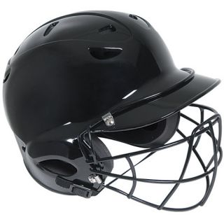 MacGregor Batting Helmet with Attached Face Mask, Black (1195828)