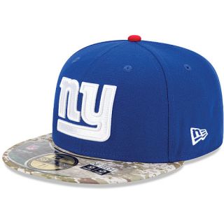 NEW ERA Mens New York Giants Salute To Service Camo 59FIFTY Fitted Cap   Size