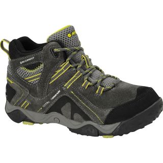 HI TEC Boys TT Mid WP Hiking Boots   Size 1, Grey/black/green