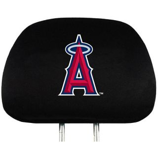 Team ProMark Los Angeles Angels Headrest Cover in Black Features Embroidered