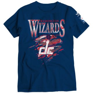 adidas Youth Washington Wizards Retro Short Sleeve T Shirt   Size Large, Navy